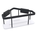 NIMCO Ki-14003-B-90 - Mensola a muro per doccia KIBO opaco nero/bianco
