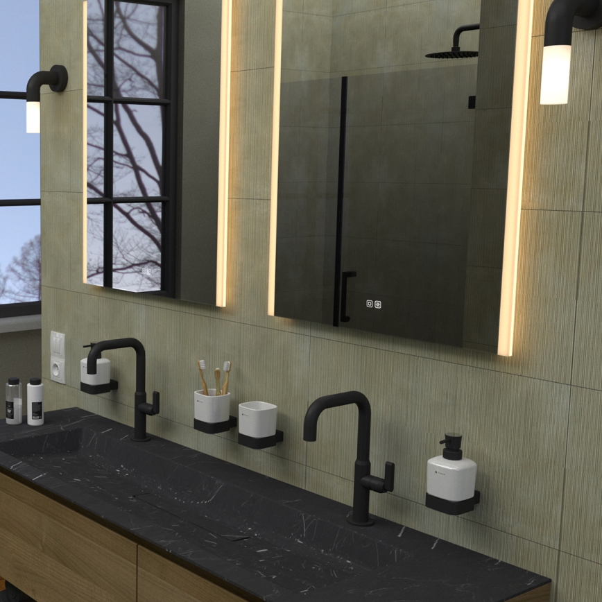 NIMCO ZP 11001VX - Specchio da bagno retroilluminato dimmerabile a LED/21W/230V 3000-6500K 70x50 cm IP44