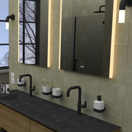 NIMCO ZP 11002VX - Specchio da bagno retroilluminato a LED dimmerabile / 24W / 230V / 3000–6500K / 80×60 cm / IP44