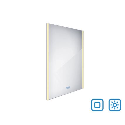 NIMCO ZP 11002VX - Specchio da bagno LED dimmerabile con retroilluminazione LED/24W/230V 3000-6500K 80x60 cm IP44