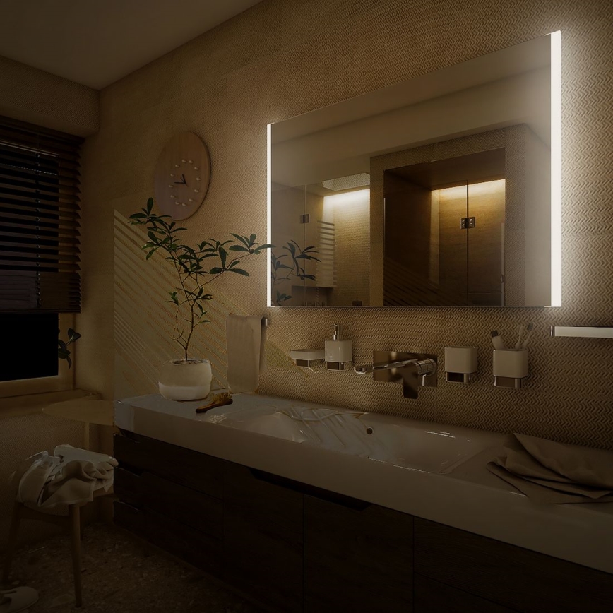 NIMCO ZP 11003 - Specchio retroilluminato LED da bagno LED/21W/230V 6500K 70x80 cm IP44