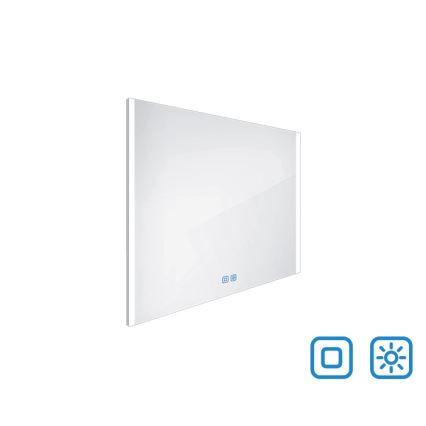 NIMCO ZP 11003V - Specchio da bagno LED dimmerabile con retroilluminazione LED/21W/230V 3000-6500K 70x80 cm IP44