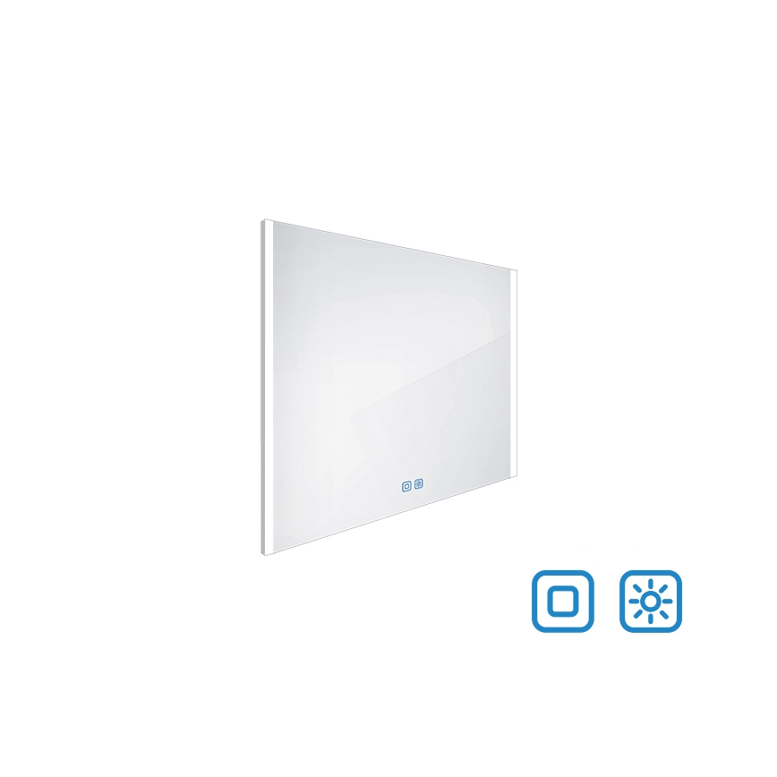 NIMCO ZP 11003V - Specchio da bagno LED dimmerabile con retroilluminazione LED/21W/230V 3000-6500K 70x80 cm IP44