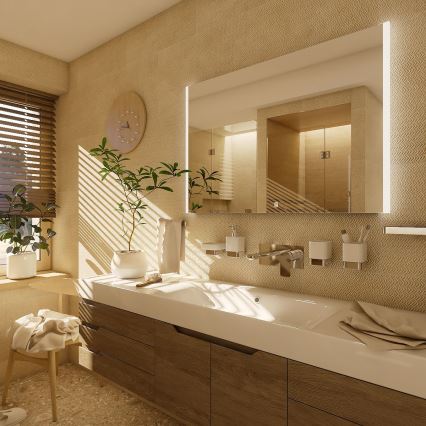 NIMCO ZP 11003V - Specchio da bagno LED dimmerabile con retroilluminazione LED/21W/230V 3000-6500K 70x80 cm IP44