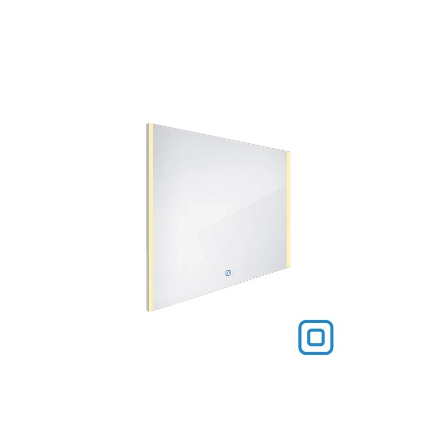 NIMCO ZP 11003V - Specchio da bagno LED dimmerabile con retroilluminazione LED/21W/230V 3000-6500K 70x80 cm IP44