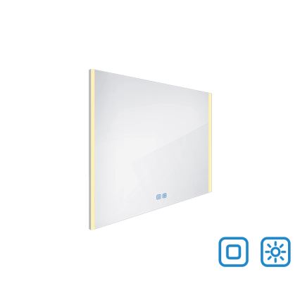NIMCO ZP 11003VX - Specchio da bagno LED dimmerabile con retroilluminazione LED/21W/230V 3000-6500K 70x80 cm IP44