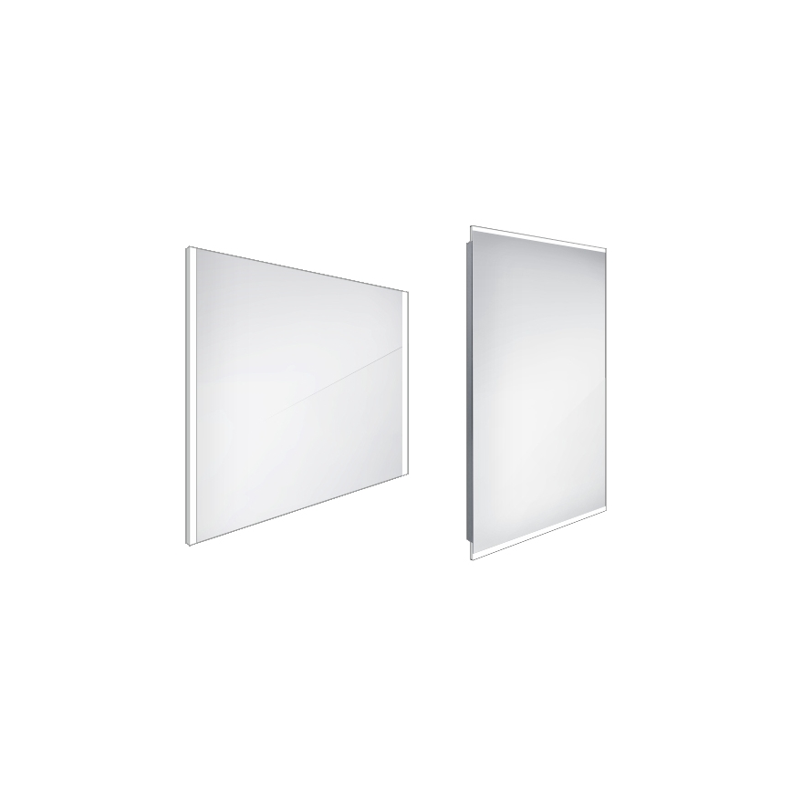 NIMCO ZP 11019 - Specchio da bagno retroilluminato a LED/21W/230V 6500K 70x90 cm IP44