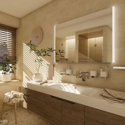 NIMCO ZP 11019 - Specchio da bagno retroilluminato a LED/21W/230V 6500K 70x90 cm IP44