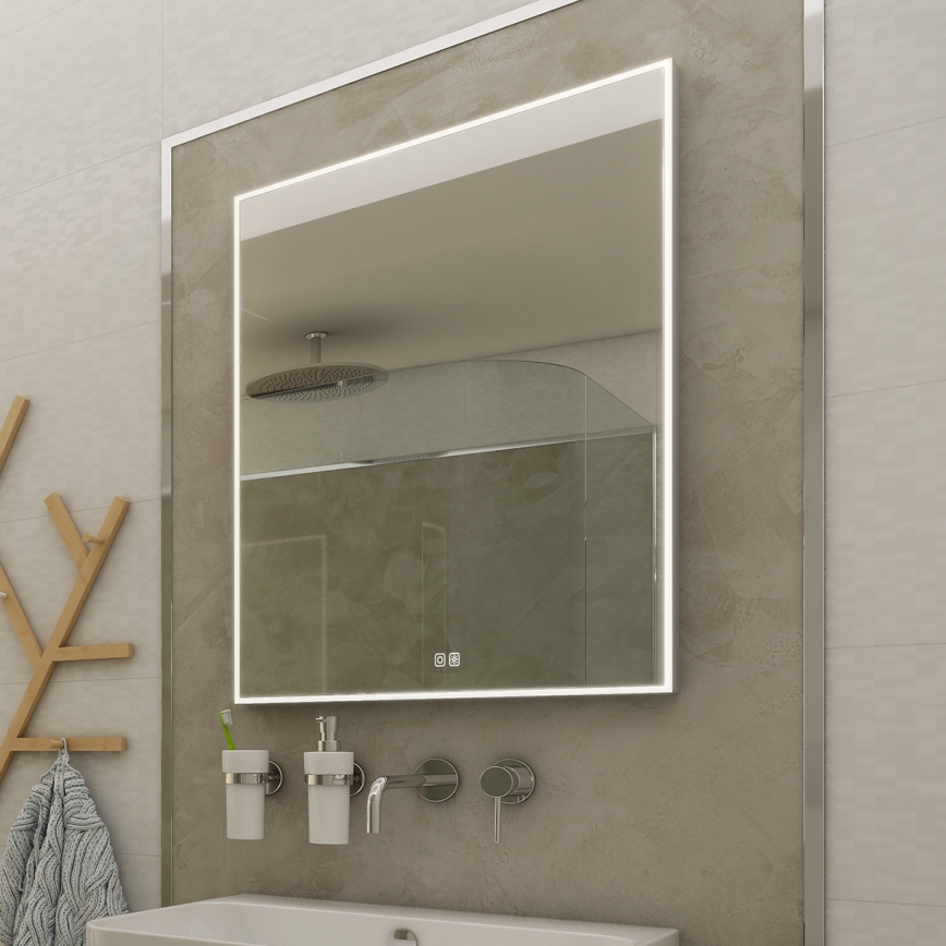 NIMCO ZP 13001VX - Specchio da bagno LED dimmerabile con retroilluminazione LED/35W/230V 3000-6500K 70x50 cm IP44