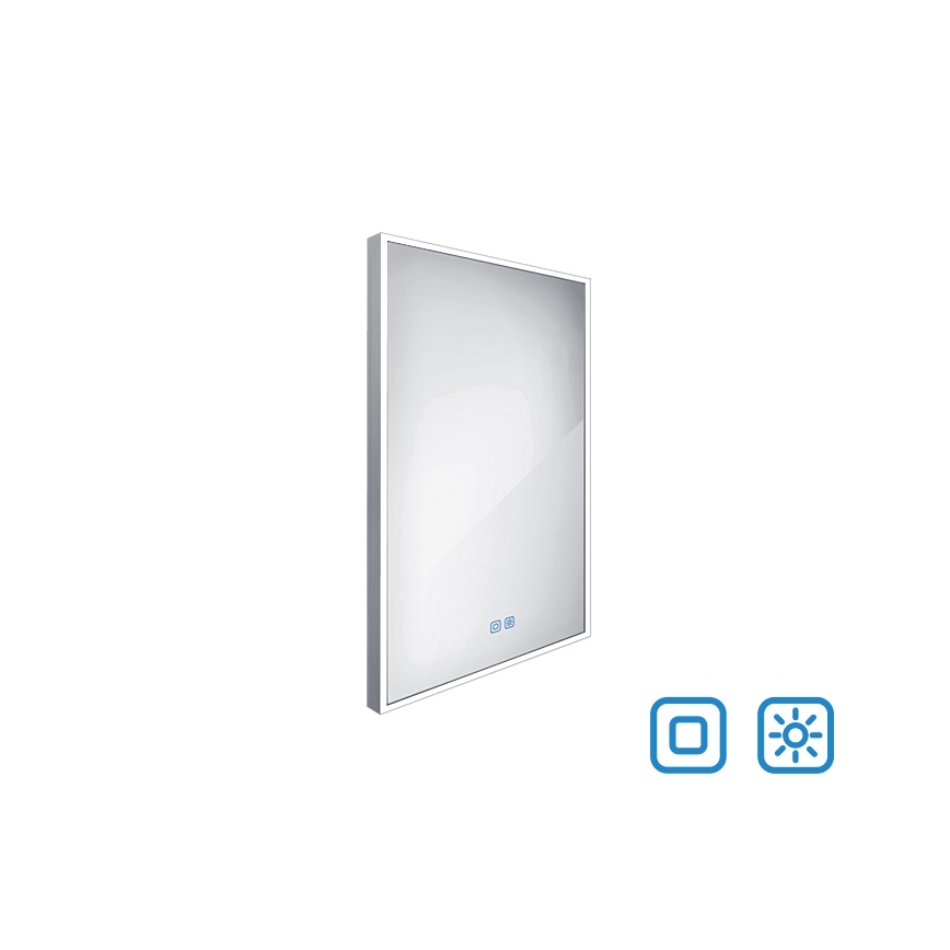 NIMCO ZP 13001VX - Specchio da bagno LED dimmerabile con retroilluminazione LED/35W/230V 3000-6500K 70x50 cm IP44