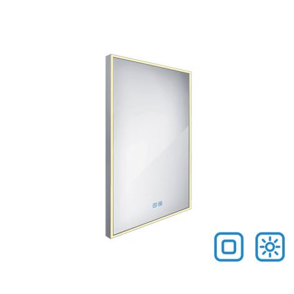 NIMCO ZP 13001VX - Specchio da bagno LED dimmerabile con retroilluminazione LED/35W/230V 3000-6500K 70x50 cm IP44