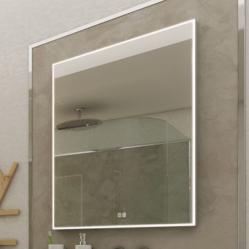 NIMCO ZP 13002VX - Specchio da bagno retroilluminato LED dimmerabile LED/41W/230V 3000-6500K 80x60 cm IP44