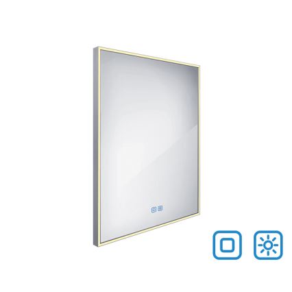 NIMCO ZP 13002VX - Specchio da bagno LED dimmerabile con retroilluminazione LED/41W/230V 3000-6500K 80x60 cm IP44