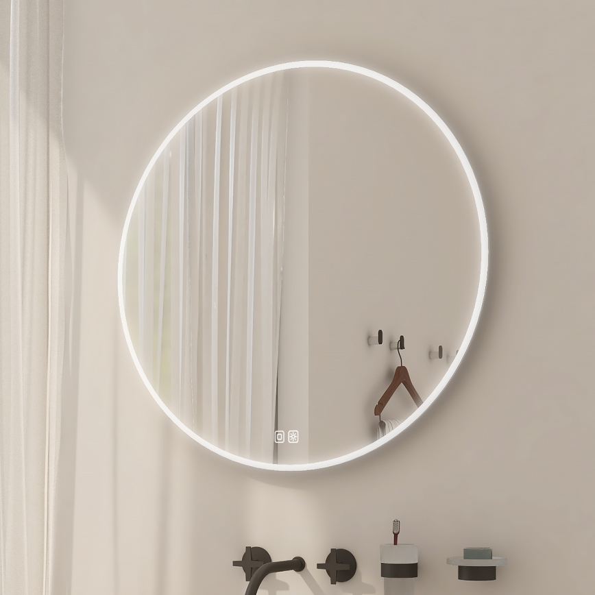 NIMCO ZP 26000RVX - Specchio da bagno LED dimmerabile con retroilluminazione LED/26W/230V 3000-6500K diametro 60 cm IP44