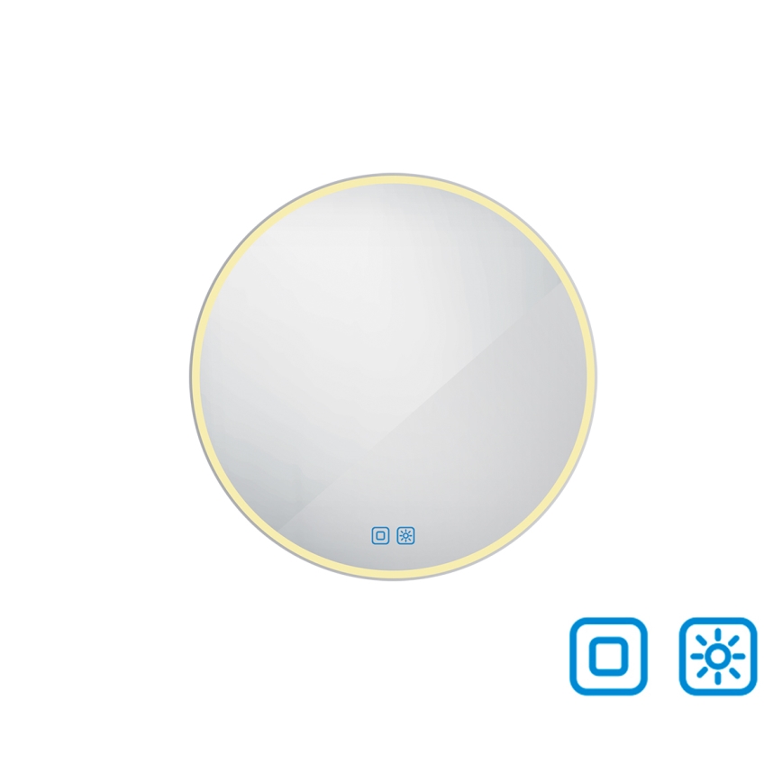 NIMCO ZP 26000RVX - Specchio da bagno LED dimmerabile con retroilluminazione LED/26W/230V 3000-6500K diametro 60 cm IP44