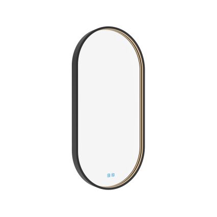 NIMCO ZPC 32002LVX-90 - Specchio da bagno retroilluminato a LED dimmerabile LED/25W/230V 3000-6500K 80x40 cm nero opaco IP44