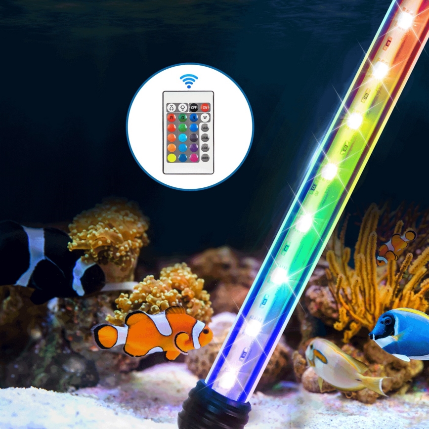 Nobleza - LED RGB Illuminazione acquario LED/4W/230V IPX7 + telecomando