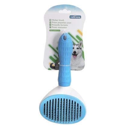 Nobleza - Pettine per cani	e gatti blu 11 cm
