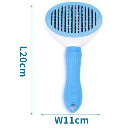 Nobleza - Pettine per cani	e gatti blu 11 cm