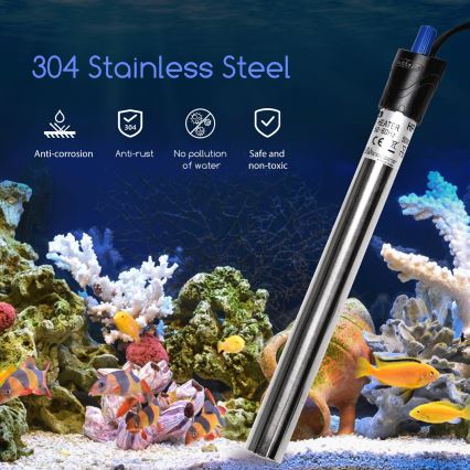 Nobleza - Riscaldatore per acquario 100W in acciaio inox
