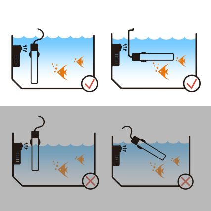 Nobleza - Riscaldatore per acquario 100W in acciaio inox