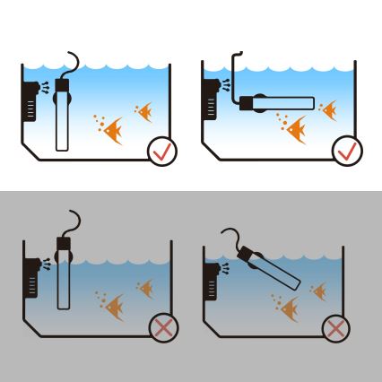 Nobleza - Riscaldatore per acquario 50 W in acciaio inox