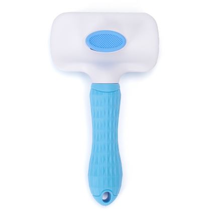 Nobleza - Spazzola per cani e gatti blu 10,5 cm