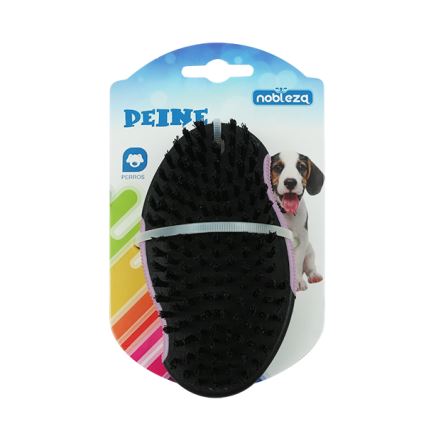 Nobleza - Spazzola per cani viola 12,5 cm