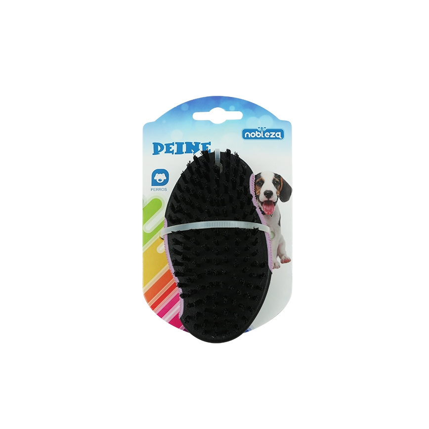 Nobleza - Spazzola per cani viola 12,5 cm