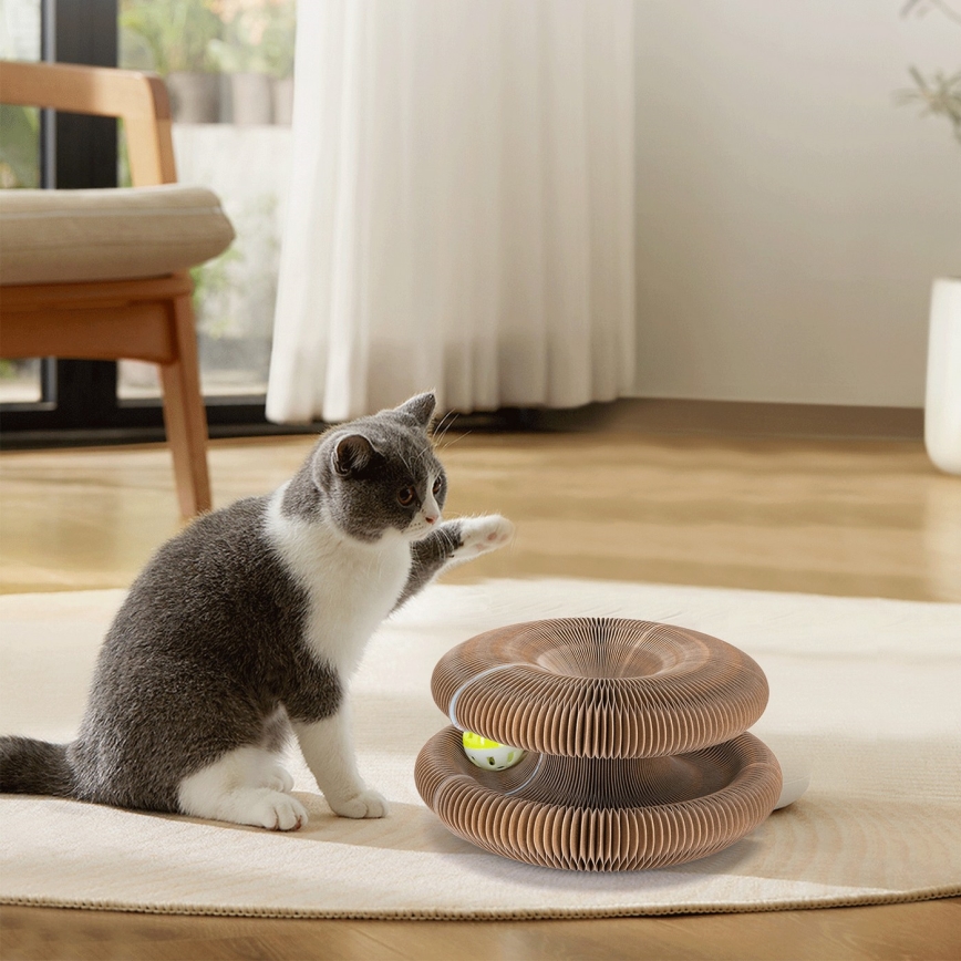 Nobleza - Tiragraffi per gatti 3 in 1 marrone