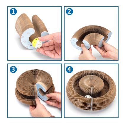 Nobleza - Tiragraffi per gatti 3 in 1 marrone