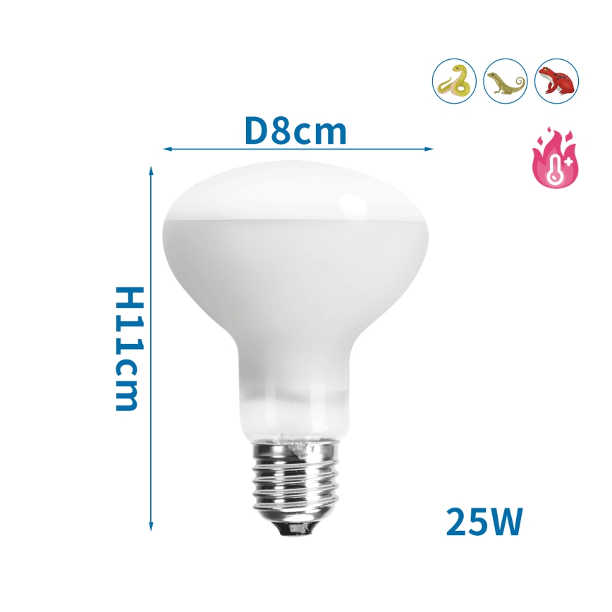 Nobleza - UVA Lampadina per terrari E27/25W/230V IP54