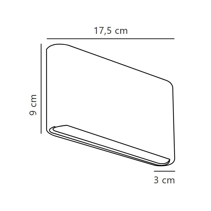 Nordlux - Applique a LED da esterno KINVER LED/8,5W/230V IP54 nero