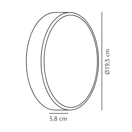 Nordlux - Applique a LED da esterno OLIVER LED/9W/230V IP54 diametro 19,5 cm