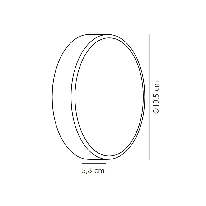 Nordlux - Applique a LED da esterno OLIVER LED/9W/230V IP54 diametro 19,5 cm