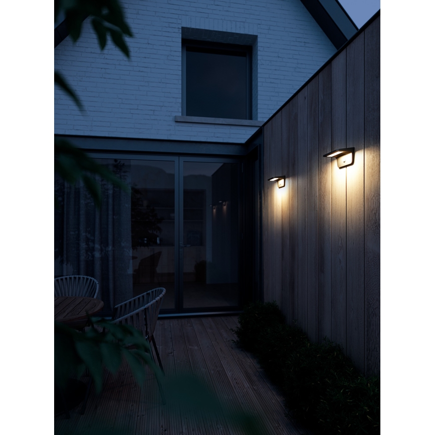 Nordlux - Applique a LED solare con sensore AGENA LED/5W/3,7V IP44 2200 mAh