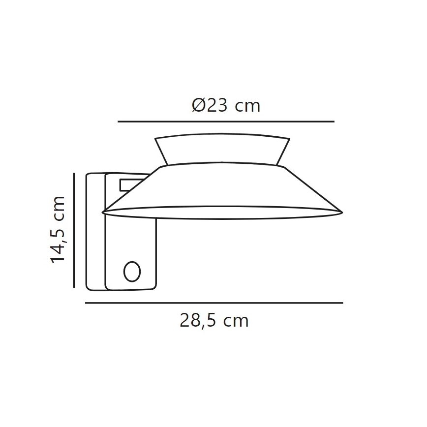 Nordlux - Applique a LED solare con sensore JUSTINA LED/5W/3,7V IP44