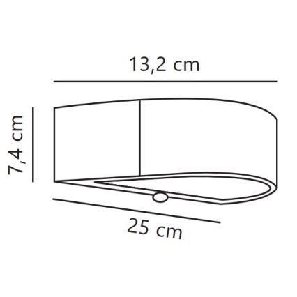Nordlux - Applique a LED solare con sensore MONAY LED/5W/5V 3000K IP44