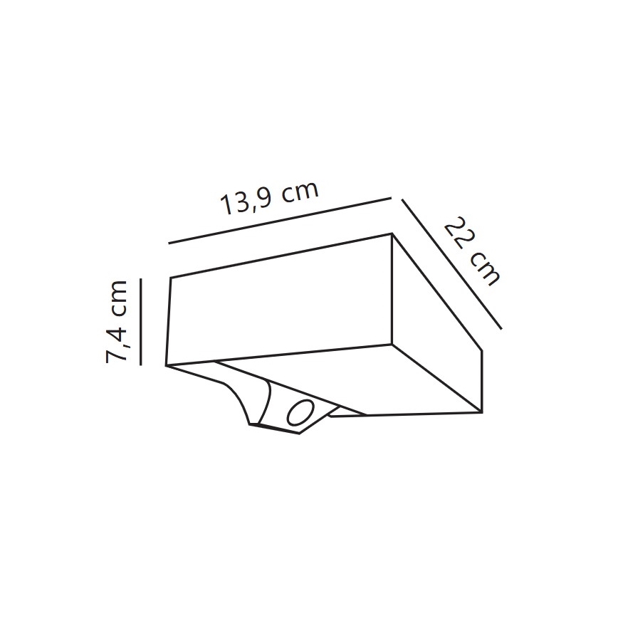 Nordlux - Applique a LED solare con sensore MONAY LED/5W/5V 3000K IP44