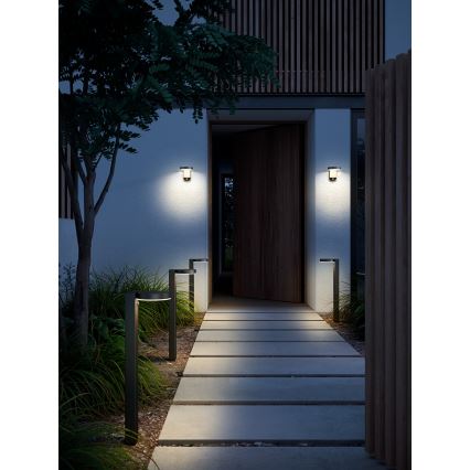 Nordlux - Applique a LED solare con sensore RICA LED/5W/3,7V IP44 arrotondato