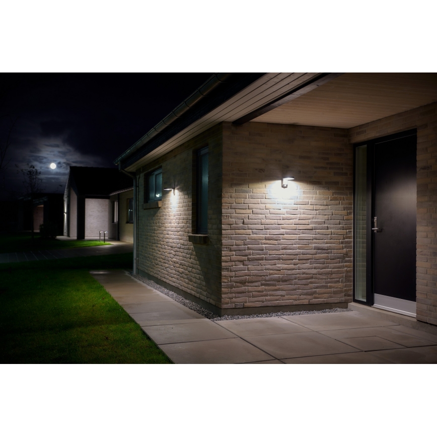 Nordlux - Applique a LED solare con sensore RICA LED/5W/3,7V IP44 arrotondato