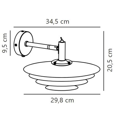 Nordlux - Applique BRETAGNE 1xG9/25W/230V antracite
