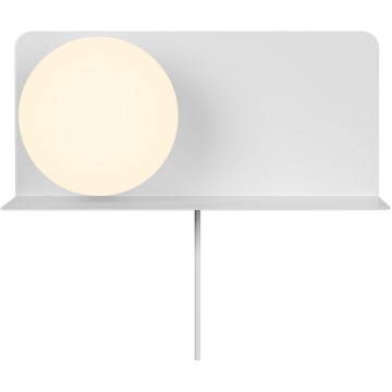 Nordlux - Applique con mensola LILIBETH 1xE14/25W/230V bianco