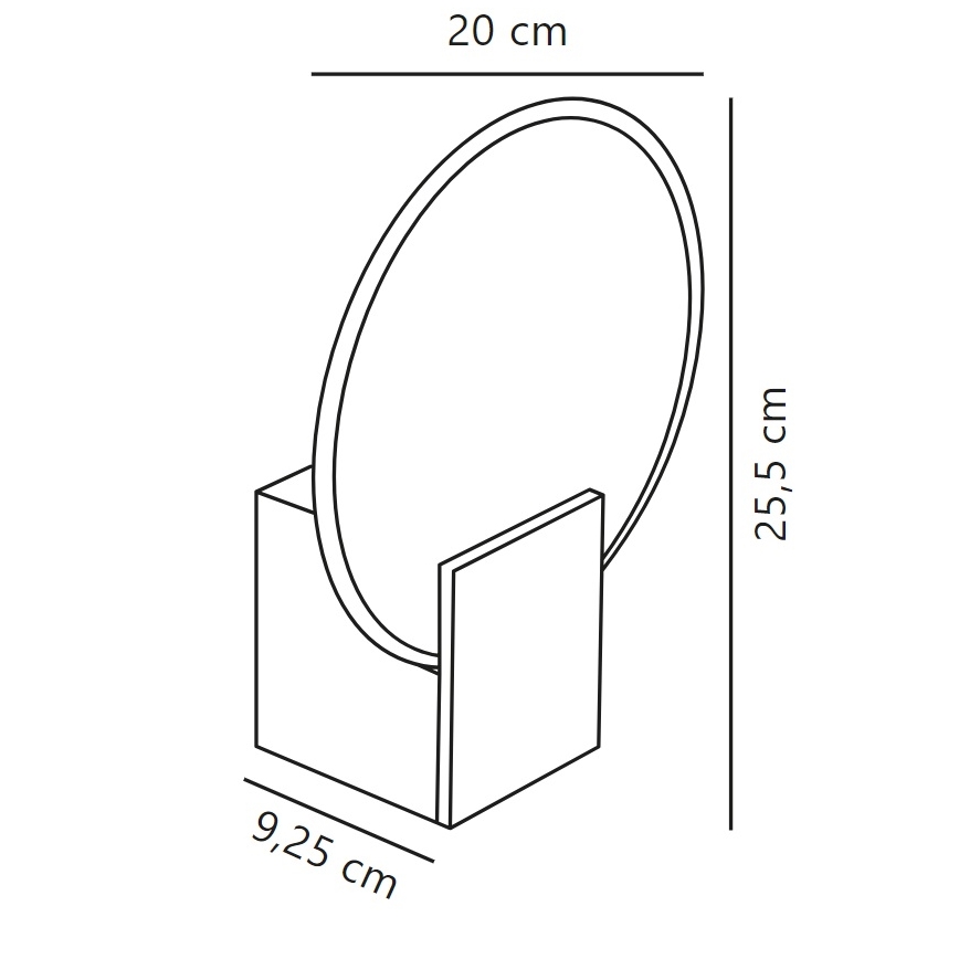 Nordlux - Applique da bagno dimmerabile a LED HESTER LED/9,5W/230V bianco