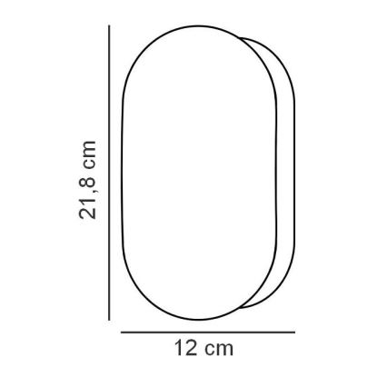 Nordlux - Applique da bagno FOAM 1xE27/55W/230V IP44 nero