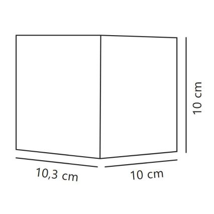 Nordlux - Applique da esterno a LED MILDA LED/4,9W/230V IP44 nero