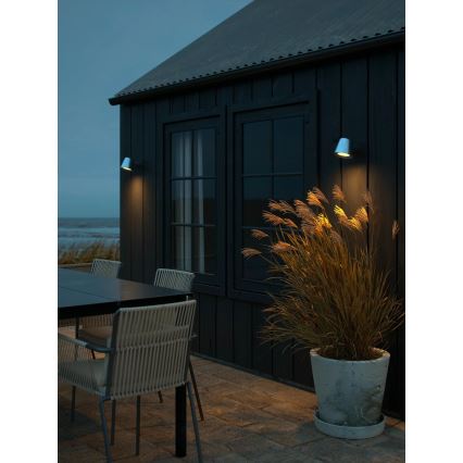 Nordlux - Applique da esterno ALERIA 1xGU10/35W/230V IP44 argento