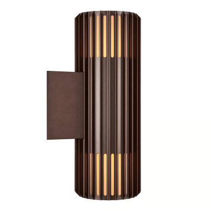Nordlux - Applique da esterno ALUDRA 2xE27/15W/230V IP54 marrone