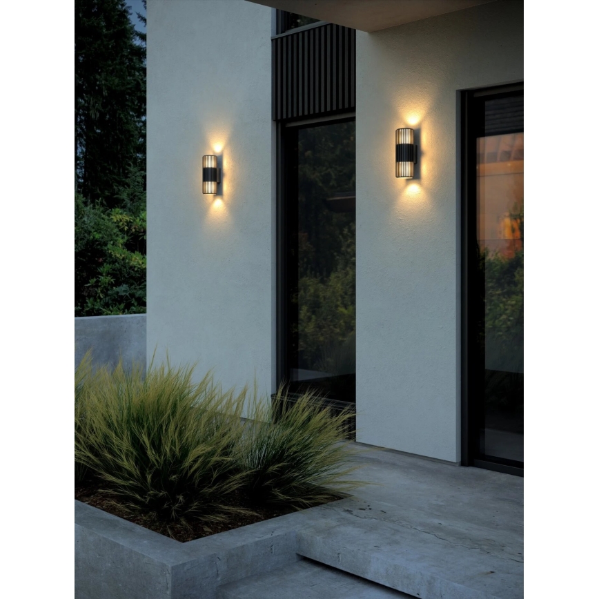 Nordlux - Applique da esterno ALUDRA 2xE27/15W/230V IP54 nero