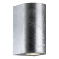 Nordlux - Applique da esterno CANTO 2xGU10/28W/230V IP44 argento